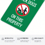 CIFbuy 1PC Retro Beware Of Dog Metal Sign, Not Walk Dogs On This Property Vintage Safety Warning Plaque, Warning Plaque, 8x12In Unframed Wall Decor Dog MetaikTok, Dog MetaikTok, Warning Plaque Self-gsckup Logiopor - Image 5