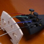 New 1/8 Acoustic Violin Case Bow Rosin Natural - Image 9