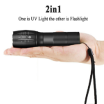 (2 Pack) 2 IN 1 LED Flashlight UV + white Zoomable LED Flashlight Detection Lamp(US Logistics only For USPS.TK/TMEU only For self-pickup) - Image 2