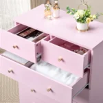 Modern Simple 7-Drawer Dresser Pink - Image 7