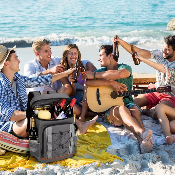 Cooler Backpack 36 Can Leakproof Insulated Cooler Backpack with 25L/6.6Gal for Picnic Camping Beach Hiking Fishing Travel