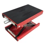 1100lbs Steel Adjustable Scissor Lift for Motorcycles Red - Image 8