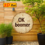 CIFbuy 2D Flat OK Boomer Round Sign 7.87x7.87 Inch, "" 7.87x7.87 Inch, Trendy Culture Decor for Study Dining Room Outdoor TikTok, Tok, temu Self-pickup Logidoics - Image 5
