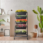 5 Tiers Vertical Garden Bed, Vertical Garden Planter Indoor and Outdoor, Vertical Elevated Garden Bed Perfect for Vegetables Flowers Herbs - Image 12