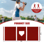 10ft x 3ft Softball Pitching Mat with Artificial Turf, Indoor & Outdoor Training Aid for Pitching Practice - Image 4