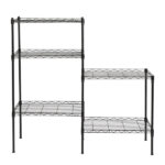 Changeable Assembly Floor Standing Carbon Steel Storage Rack Black - Image 12