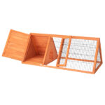 50" Wooden Rabbit Guinea Pig Hutch Wooden Rabbit Guinea Pig House - Image 4