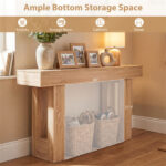63" Farmhouse Console Table, Narrow Entryway Table with Spacious Bottom Storage - Image 7