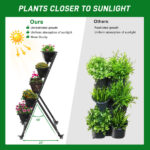 5 Tiers Vertical Garden Bed, Vertical Garden Planter Indoor and Outdoor, Vertical Elevated Garden Bed Perfect for Vegetables Flowers Herbs - Image 3