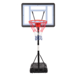 Same Model Code: 13290080 HY-B064S Portable Movable Swimming Pool PVC Transparent Backboard Basketball Stand (Basket Adjustment Height 1.15m-1.35m) Maximum Applicable For 7 # Ball