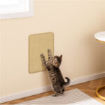 16 x 12 Inch Natural 6-Piece Cat Scratching Mats, Sisal Material Anti-Slip Latex Backing Furniture Protector - Image 2