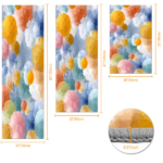 Three-piece kitchen rug set, non-slip and washable, abstract pattern kitchen hallway rug, soft and comfortable, suitable for sinks, floors, entrances, hallways and bathrooms. - Image 3