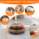 2PCS Kitty Curls Cat Toy - Foldable Accordion Cat Scratcher withBall - Magic Organ Cat Scratch Board for Interactive Play -Calming Features - Image 7