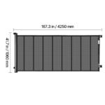Retractable Baby Gate, Expands Up to 163.3 Inches Wide, 39 Inches High, Reinforced with Fiberglass Strips, Prevents Crawling Through, Mesh Pet Barrier for Decks, Doorways, Garages, Indoor Use - Image 2
