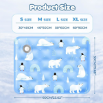 90*60 cm Dog Cooling Mat, 2026 New Summer Pet Mats, Portable Pet Cooling Pad for Travel, Washable Gel Coolings Mat for Dogs and Cats Indoor Outdoor, Reusable Chill Pad Suitable for All Pets - Image 4