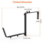Adjustable Heavy-Duty Iron Planter Bracket | 6.1-11.6" Extendable Tray + 2.36-6.9" Two-Level Adjustable Hook - Image 7