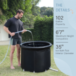 XXL Ice Bath Tub 102 GL cold plunge tub Portable Plunge Pool multi-level portable bathtub for Outdoor Gym Treatments, Foldable Basin - Image 2