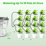 Smart Auto Plant Watering Device Low Noise 4W Efficient Drip Irrigation Kit with Low Water & Low Battery Alarm, 16 Drip Arrows for Indoor Balcony Greenhouse - Image 3