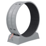 80*34*86CM, Gray PP track connector assembly, Round shape with gray carpet + 1 cat teaser stick, 15kg cat treadmill - Image 4