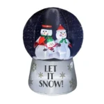 7 FT Lighted Christmas Inflatable Decoration, Inflatable Black Santa Claus Holding Gift, Funny Blow Up Yard Decorations with Built-in LED Lights for Holiday Party Front Yard Lawn Garden Decor - Image 24