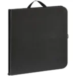 40" Plastic Adjustable Height Fold-in-Half Folding Table, Rich Black (Shipment from Walmart) - Image 3