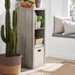 Side Table and House for Pets, Bedside Table with Warm Light, Cats Cube Condo, Nightstand End Table for Indoor Outdoor, White - Image 22
