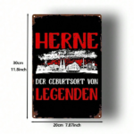 CIFbuy 1pc Vintage Herne Germany 2D Flat Metal Sign, 8x12 Inch Durable Tin Plaque, Retro Decor For Home Bar Bedroom Kitchen Restaurant TikTok, TikTok, Self-pickup Logiopics - Image 2