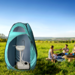 Portable Outdoor Pop-up Toilet Dressing Fitting Room Privacy Shelter Tent Army Green - Image 57