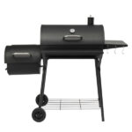 Barrel Charcoal Grill with Offset Smoker & Warming Rack, Outdoor BBQ Grill with 557 Sq. In. Grilling Space for Backyard Patio Parties, Black - Image 2