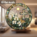 CIFbuy Easter Bunny Sun Catcher Window Hanging Acrylic Bohemian Porch Decoration Gift (TikTok, temu pick-up service) - Image 4