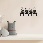 CIFbuy Creepy Black Cats Wall - Mounted Key Holder with 7 Hooks and Adorable Halloween Cat Designs - Ideal Spooky Home Decor.Utility Hooks-CIF BUY(TikTok/temu self-pickup orders) - Image 6