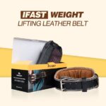 XL Size Weight Lifting Belt, Leather Weight Lifting Belt for Men and Women with 4 inch Padded Lumbar Support Belt for Weightlifting Deadlift, Cross Training, Power Lifting Workout & Squats Exercise - Image 2