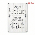 CIFbuy Hand Gesture Reminder Iron Metal Sign, Funny Vintage Wall Art Decor, 2D Flat Printed Hanging Plaque, Home Restaurant Decor 31x21 TikTok, TikTok, Flat Printed Hanging Plaque Self-pickup Logiopics - Image 7