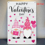 CIFbuy Pink Elf Valentine Metal Plaque Sign, Vintage 2D Flat Print Wall Art, Waterproof Rustproof Home Bedroom Decor, Fun Holiday Gift TikTok, TikTok, terproof Rustproof Home Bedroom Decor Self-pickup Logiopics - Image 7