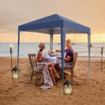 2 x 2m Practical Waterproof Right-Angle Folding Tent Blue - Image 9