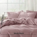 Luxury Sheet Sets Super Soft Easy Care Microfiber 3/4-Pieces Bed Sheet Set With 16-Inch Deep Pockets, Pink - Image 7