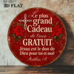 CIFbuy 1pc 8x8in 2D Flat Round Sign, "The Greatest Gift Is God's Gift To You" Vintage "The Greatest, Greatest Gift Is God's Gift To You" Plaque TikTok, ok, temu Self-pickup Logiaqics - Image 7