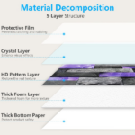 24 Sheets Peel and Stick Backsplash Marble Wall Tiles Waterproof Oilproof Purple Glossy Imitation Stone brick wall stickers PVC Shower Wall Panels for Interior Wall Decor; Tile for Kitchen Bathr - Image 3