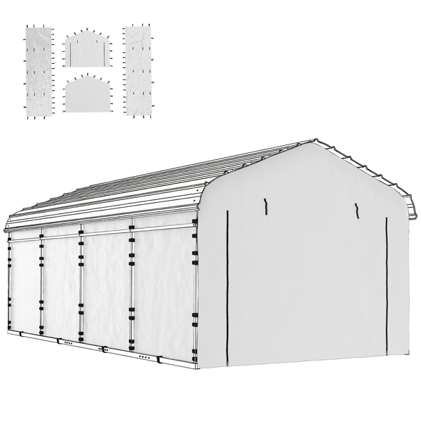 Carport Replacement Sidewall Panel (Only Carport Replacement Sidewall)