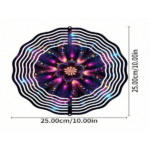 CIFbuy Solar Powered 10 Inch Mandala Wind Chime with LED Lights Spinning Hook Outdoor Garden Patio Decor(TikTok, temu pick-up service) - Image 6