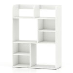 23.5×9×31.5 Inch Vertical Desktop Storage Shelf Sturdy MDF Desk Hutch for Books Decor