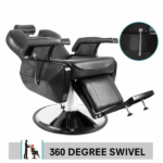 Black Barber Chair Heavy Duty Reclining Hydraulic Professional for Salon/Barbershop/Hair Stylist - Image 5