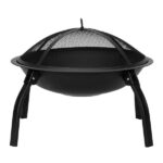 22" Four - legged Folding Iron Brazier Wood Burning Fire Pit Decoration for Backyard Poolside - Image 20