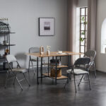 Same code 52529768 4pcs Elegant Foldable Iron & PVC Chairs for Convention & Exhibition Gray - Image 38