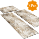 Three-piece kitchen rug set, non-slip and washable, abstract pattern kitchen hallway rug, soft and comfortable, suitable for sinks, floors, entrances, hallways and bathrooms. - Image 2