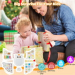 11-in-1 Montessori Owl Activity Wall - STEM Sensory Busy Board with Magnetic Whiteboard, 3+ Years Old - Image 10
