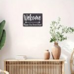 CIFbuy 1pc Welcome Please Use Front Door Metal Sign, 8x12in Unframed Rustic Wall Art Directional Plaque, For Entryway Porch Side Door Dec FrontikTok, FrontikTok, onal Plaque Self-n ckup LogiopDect - Image 3