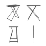 26" Adjustable Height Personal Folding Table, Black (Shipment from Walmart) - Image 4