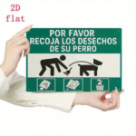 CIFbuy Funny Spanish Pet Waste Reminder Sign, Rustic Retro "Please Clean Up Dog Poop" "Please Clean Up Dog Poop" Metal Wall Plaque, Plaque, Durable Iron Decor For Home Ba RusticikTok, RusticikTok, t Self-pickup Logiopics - Image 3