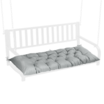 Outdoor Bench Cushion, 60 × 20 × 4 Inch, Tufted Waterproof Swing Cushion with Ties, for Patio Bench or Window Seat - Image 7